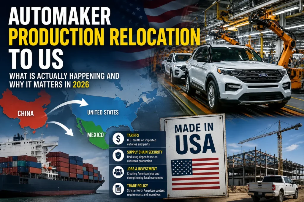 Automaker Production Relocation to US